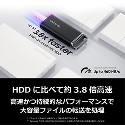ヨドバシ.com - SAMSUNG サムスン 外付けSSD ポータブル
