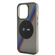 BMW - M COLLECTION - MAGSAFE IML TRICOLOR STRIPES - GREY iPhone 15 Pro BMHMP15LHDTK