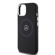 MERCEDES-BENZ - LIQUID SILICON MAGSAFE PLAIN CASE - BLACK iPhone 15 MEHMP15S23SPCK