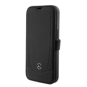 MERCEDES-BENZ - GENUINE LEATHER URBAN BLACK iPhone 15 Pro MEFLBKP15LARMBK