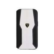 Lamborgihini - Geniune leather D1booktype cover WE iPhone 15 LB-TPUFCIP15-HU/D1-WE
