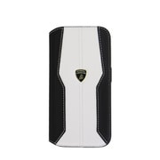 Lamborgihini - Geniune leather D1booktype cover WE iPhone 15 Pro LB-TPUFCIP15P-HU/D1-WE