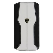 Lamborgihini - Geniune leather D1booktype cover WE iPhone 15 Pro Max LB-TPUFCIP15PM-HU/D1-WE
