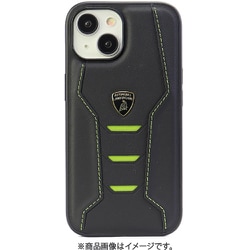 Lamborgihini - Geniune leather back cover GN iPhone 15 LB-TPUPCIP15-HU/D16-GN