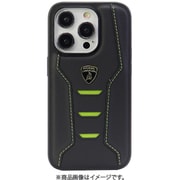 Lamborgihini - Geniune leather back cover GN iPhone 15 Pro LB-TPUPCIP15P-HU/D16-GN