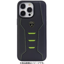 Lamborgihini - Geniune leather back cover GN iPhone 15 Pro Max LB-TPUPCIP15PM-HU/D16-GN