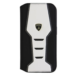 Lamborgihini - Geniune leather booktype cover WE iPhone 15 Pro LB-TPUFCIP15P-HU/D16-WE