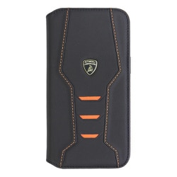 Lamborgihini - Geniune leather booktype cover OE iPhone 15 Pro Max LB-TPUFCIP15PM-HU/D16-OE