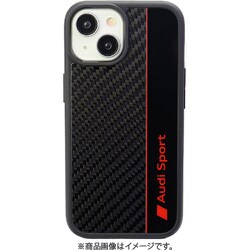 Audi - Carbon ＆ Plate back cover BK iPhone 15 AUS-TPUPCIP15-R8/D1-BK