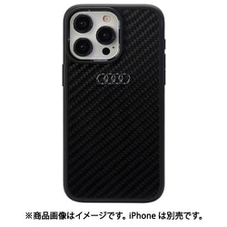 Audi - Carbon back cover iPhone 15 Pro Max AU-TPUPCIP15PM-R8/D2-BK