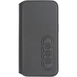 Audi - Synthetic Leather booktype cover BK iPhone 15 Pro Max AU-TPUFCIP15PM-TT/D1-BK