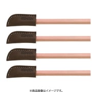 LOONLOON ルンルン 鉛筆キャップ 4個入り ブラウン 222080