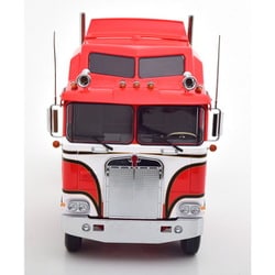 1976 ケンワース K100 エアロダイン　(レッド/ホワイト) 1976 KENWORTH K100 AERODYNE TRUCK & TRAILER RED & WHITE 1:18