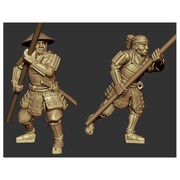 AHLAH88008 Mr & Mrs History 1/72 日本戦国時代 長柄足軽 防御 5体セット（エッチング製武器付属） [組立式プラスチックモデル]