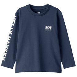 ロングスリーブレターティー K L/S Letter Tee HJ32365 オーシャンネイビー ON 100サイズ [アウトドア トップス 長袖 キッズ]