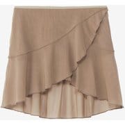 ストレッチチュールラップスカート STRETCH TULLE WRAP SKIRT DA623150 セピア SE Sサイズ [フィットネス バレエ スカート]