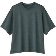 オールデイアクティブショートスリーブティー ALL DAY ACTIVE S/S TEE DC524103 ブラックネイビー KN Lサイズ [フィットネス ヨガ シャツ レディース]