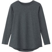 オールデイアクティブロングスリーブティー ALL DAY ACTIVE L/S TEE DC524104 ブラックネイビー KN Sサイズ [フィットネス ヨガ シャツ レディース]
