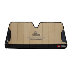 V21-0355S/CO [フロントガラス用サンシェード AUTO SUNSHADE（オートサンシェード） Sサイズ（1300×560mm） サンバイザー挟み式 COYOTE]