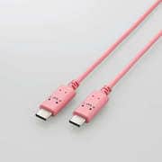 タイプC ケーブル USB Type C to Type C 1m PD 60W RoHS指令準拠 トキメキ(ピンク×ブラック) MPA-CCF10PNF