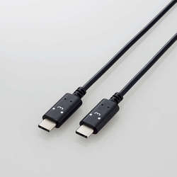 タイプC ケーブル USB Type C to Type C 2m PD 60W RoHS指令準拠 くろちゃん（ブラック×ホワイト） MPA-CCF20BF