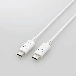 タイプC ケーブル USB Type C to Type C 2m PD 60W RoHS指令準拠 しろちゃん（ホワイト×ブラック） MPA-CCF20WF