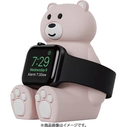 IQ-AWOH003-PK [Apple Watch シリコンスタンド ベア ピンク]