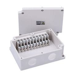 BOXTM-1002 [ボックスTMシリーズ 中継ボックス端子台付き M3.5ネジ端子台10極 電線取込口前面タイプ 1個]