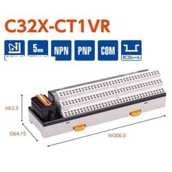 ヨドバシ.com - 東洋技研 C32X-CT1VR [CC-Linkモジュール搭載式 CT1VRシリーズ 省配線機器 入力32 スプリングロック式  横型 シンクタイプ 1個] 通販【全品無料配達】