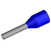 TA0.25-6BU-100P [TAシリーズ 絶縁スリーブ付きフェルール 棒圧着端子 0.25mm2 導電部6mm 青 1袋100個入]