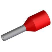 TA1-10RD-100P [TAシリーズ 絶縁スリーブ付きフェルール 棒圧着端子 1mm2 導電部10mm 赤 1袋100個入]