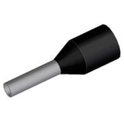TA1.5-10BK-100P [TAシリーズ 絶縁スリーブ付きフェルール 棒圧着端子 1.5mm2 導電部10mm 黒 1袋100個入]