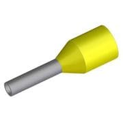 TA6-12YE-100P [TAシリーズ 絶縁スリーブ付きフェルール 棒圧着端子 6mm2 導電部12mm 黄 1袋100個入]