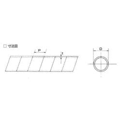 訳あり商品 スパイラルチューブ TSPシリーズ 12タイプ TSP-12 半透明乳白色 電設用部品・資材