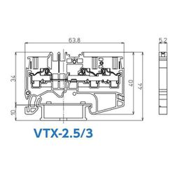 ヨドバシ.com - 東洋技研 VTX-2.5/3-100P [VTXシリーズ レール付型端子