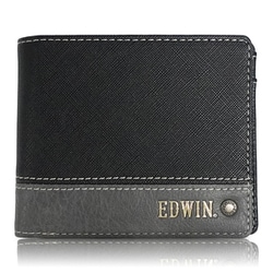 EDWIN 切替合皮 二つ折財布 GRAY 22269257