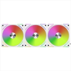 120mm連結式冷却ファン UNI FAN AL-V2 ホワイト 3個パック UF-AL120-3W V2