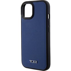 TUHMP15SRBAV [TUMI公式ライセンス iPhone 15用 磁気ワイヤレス充電対応 本革 背面ケース ブルー]
