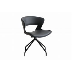 TM ルシア ラウンドチェア BK お客様組立品 54676770