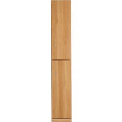 TML 木製ロッカー2人用 NA [お客様組立品]