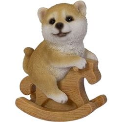 H23220 [木馬に乗る柴犬]