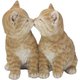 H21041-1 [キスするカップル茶トラ猫]