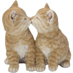 H21041-1 [キスするカップル茶トラ猫]