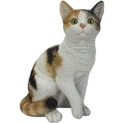 H12321-A [お座り三毛猫(大)]