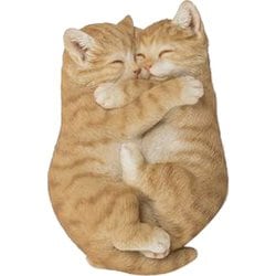 H20461-1 [抱き合うカップル茶トラ猫]
