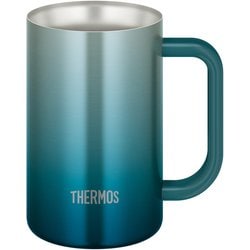 真空断熱ジョッキ 600ml ブルーグリーン JDK601C-BLGR