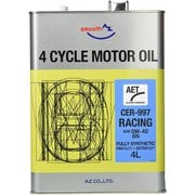 AZ エンジンオイル 4L 車用 0W-40 SN CER-997/RACING AET 100%化学合成油 自動車用 4輪用 EG804