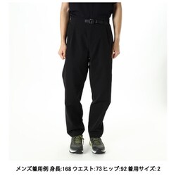 Goldwin ワンタックテーパードストレッチパンツ　黒　サイズ3 公式】ワンタックテーパードストレッチパンツ（ユニセックス