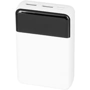 モバイルバッテリー 残量表示機能付 10000mA コンパクトタイプ ホワイト GH-MB10A-WH