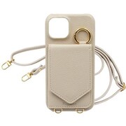 LS-XP10-5-LB [Xperia 10 V 用 ケース L字 スマホショルダー ショルダータイプ くすみカラー ペールトーンカラー スタンド機能 ライトベージュ]